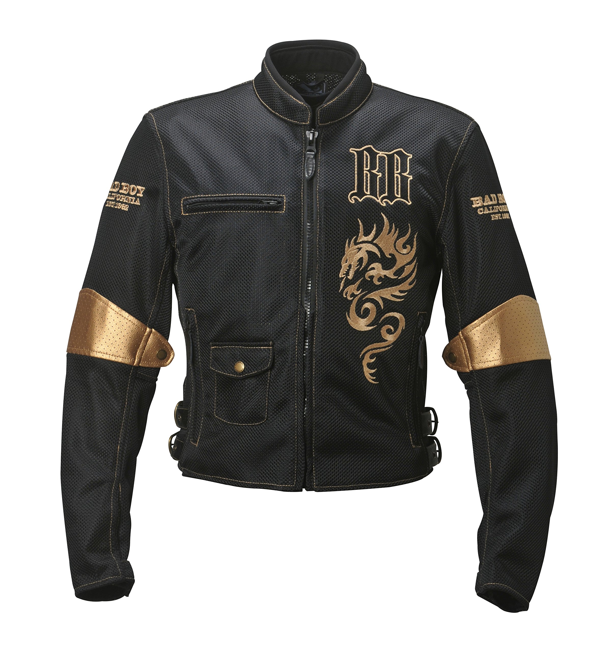 Amazon | [バッドボーイ] メッシュジャケット BLACK/GOLD M B15102S